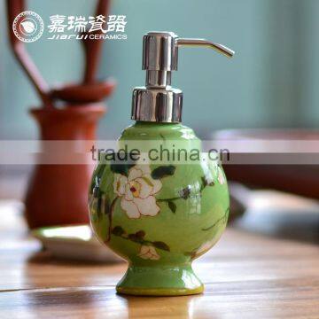 New Design Ceramic Liquid Soap Dispenser With Alloy hand Pump