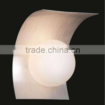 Aluminum Modern Wall Lamp With Brown Opal White Glass Shade MB3027A/A