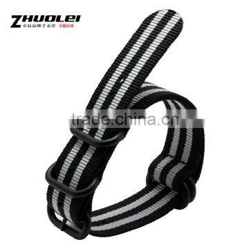 Wholesale Custom Fashion Customize logo printing Nylon Watchband 20mm 22mm