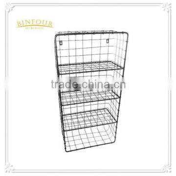 Home decor metal display shelf/ hook metal display stand/ floor metal display rack