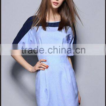 Europe new arrival ladies simple fashion dress casual dress good quality hot sale dress