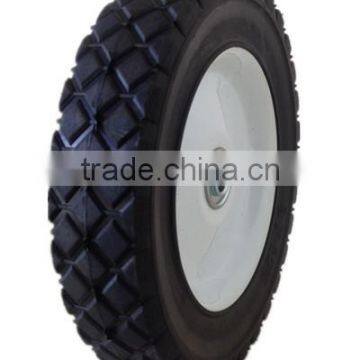 8 Inch Semi-pneumatic Rubber Wheel for Garbage Bin, Garden Cart, Lawn Mower photo-4