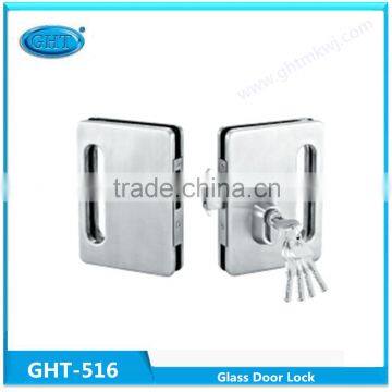 Chinese door locks manufacturers stainless steel glass door sliding glass door push lock