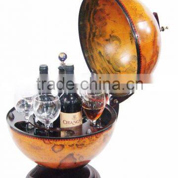 14.2"/360mm diam desktop commercial globe bar cabinet