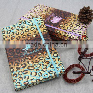 A5 paper note book printing with elastic closure