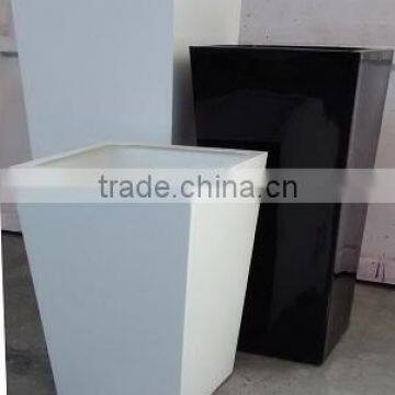 Tall Square Fiberglass Planter - Flower Pot Dubai