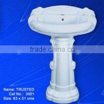 Trusted Wash Basin + Pedestal