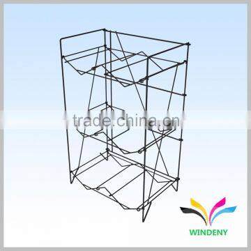 Foldable White Portable 6 Bottles Metal 5 Gallon Water Bottle Rack photo-2