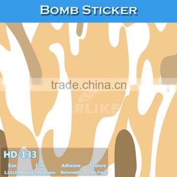 HD-133 Car Decorative Wrapping Film Sticker Bomb Rolls For Sale