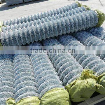 Cheap low price roll chain link fence/chain link fenc packed in roll