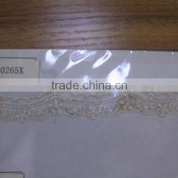 fashionable embroidery fabric with cord for wedding dress