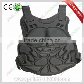 paintball chest protector for shooting sports or body armour shooting tournament