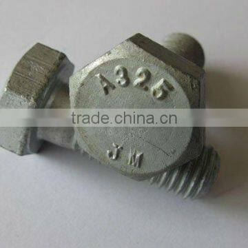 ASTM A325 Heavy steel Structural hex Bolts HDG