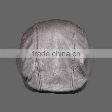NEW STYLE LEATHER IVY CAP WITH SNAP FASTENER BUCKLE