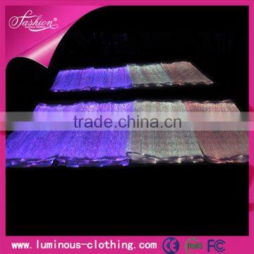 High tech optic fiber luminous 7 color tutu dress fabric