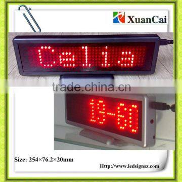 Single red P6-7*35R indoor mini led screen price