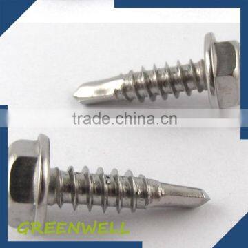 Socket head coarse threaded aluminum wood screw