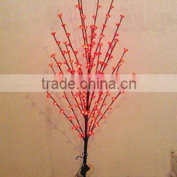 red lighted wire tree