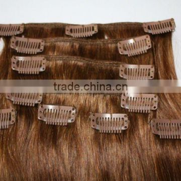 Clipin hair 100%human hair color33#