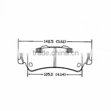 car brakes D792 18026447 for Cadillac Chevrolet GM rear brake shoes