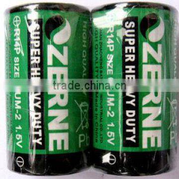 R14P UM2 Battery 1.5V Carbon Zinc