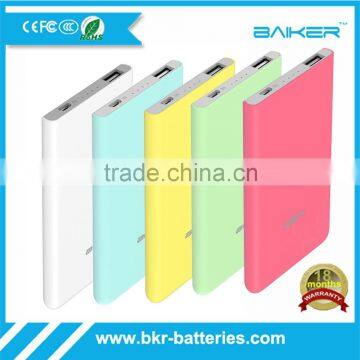 BKR Factory directly offer Rechargeable Slim Power Bank 4000mah