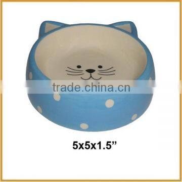Hottest design durable china ceramic cat bowl