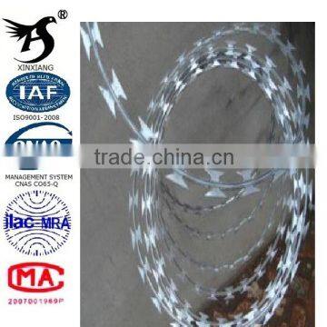 Xinxiang galvanized razor wire Alibaba express