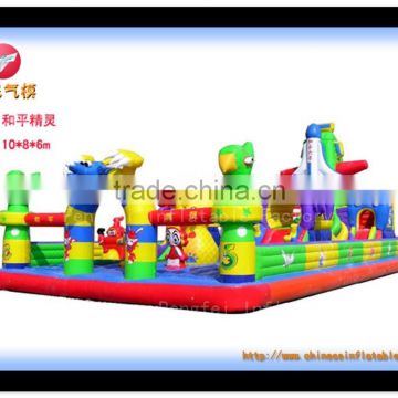 high quality amusement inflatable castle park, inflatable bouncer for kids