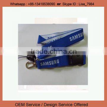 Promotional China wholesale custom printed sublimation polyester lanyard samsung lanyard