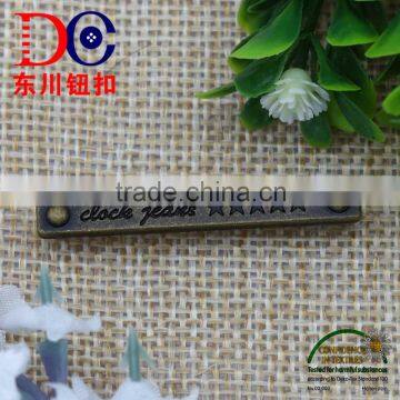 Decorative Small Metal Logo Plate for Fashion Metal Plate for Garment Tags Jeans photo-4