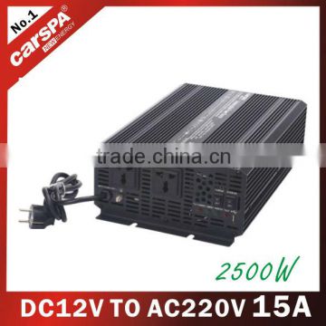 uniterruptible power supply 12v dc to 220v ac 2500W 15A modified sine wave power inverter with charger(UPS2500)