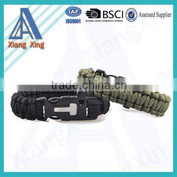 survival knife with fire starter paracord bracelet with logo