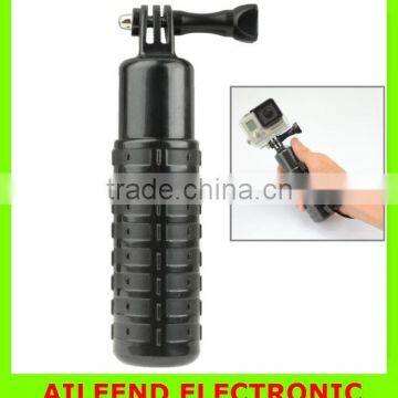 Bobber Floating Hand Grip Handheld Mount with Wrist Strap + Screw for 4 / 3+ / 3 / 2 / 1(Black)