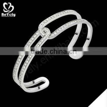 wholesale silver exquisite male bangle