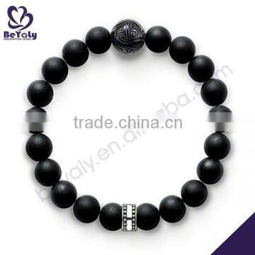 hot sale costume silver jewelry bead bracelet design