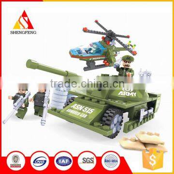 2016 Best design hot sale mini building block toy army tank