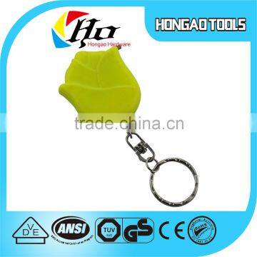 Yellow folwer design 0.1mm thickness blade mini tape measure