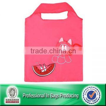 Customized Cheap Polyester Folding Reusable Gift Bag Shopping Bag Tote Bag