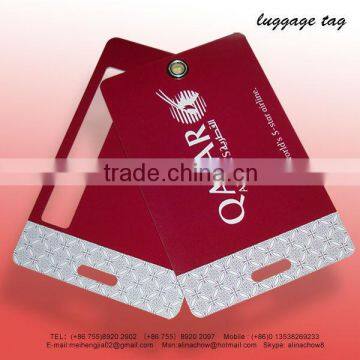 Hard plastic luggage tag