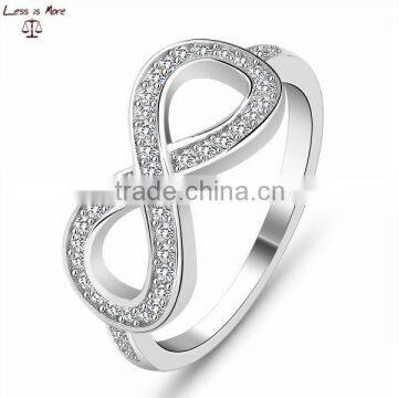 Latest Design Round Diamond Promise Ring Silver 925 Jewelry Sterling Silver Engagement Ring