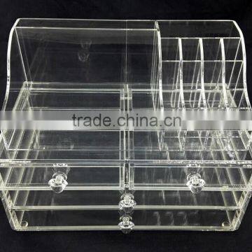 acrylic cosmetic mac makeup organizer display for promotioal countertop
