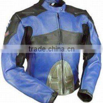 Leather Motorbike Racing Jacket