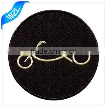 Sew on Motorcycle Clothes jacket patch in cheap price, Custom logo embroidered Patch to Wholesale