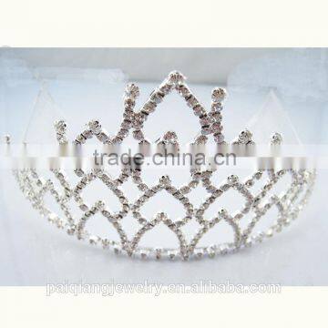 Elegant beautiful rhinestone princess crown headband