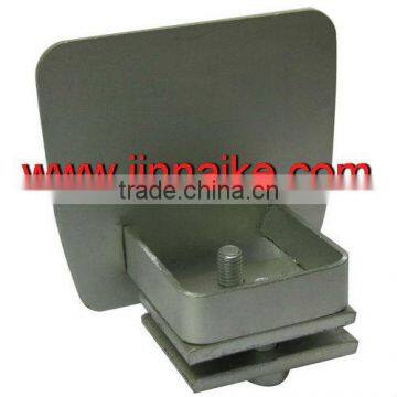 white galvanized gate end cap
