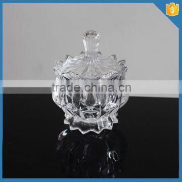 LXHY-J002 luxury crystal glass jar with lid