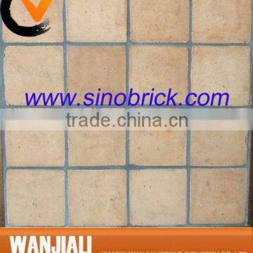 Terracotta clay floor tiles