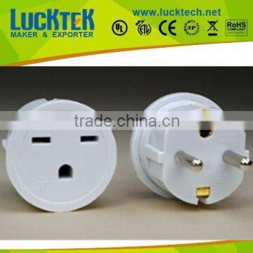 European schuko to American USA power adapter plug