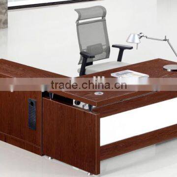 2016 modern L shape veener paint executive MDF office desks